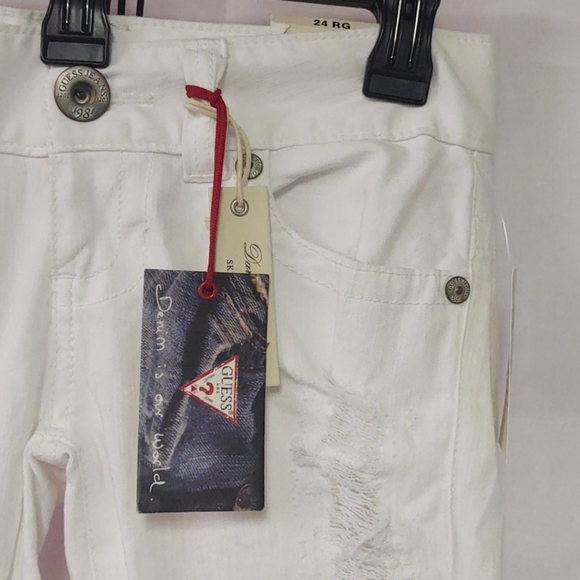 Guess Daredevil Skinny white destroyed jea… - Picture 7 of 16